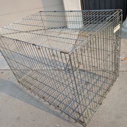 XL Dog Cage Kennel Folding Wire Large Crate Please Read 