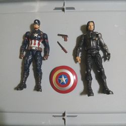 Marvel Legends Captain America Civil war Bucky And Cap