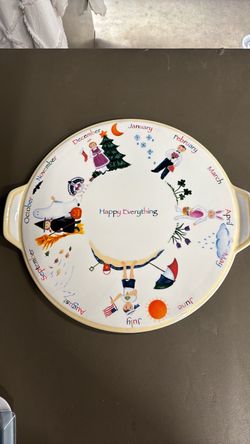 Happy Everything Ceramic Serving Platter