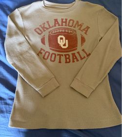 Ou boys long sleeve waffle/thermal top