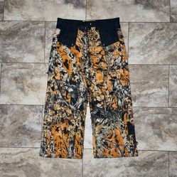 Kentucky Boy Tyler Orange Collage Camo Denim Jeans (Signature Cut, Double Pockets) Size Large