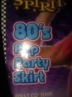 80's Pop Party Skirt Costume