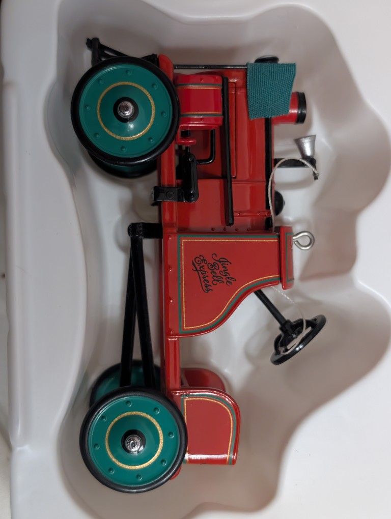 Jingle Bell Express. Train Engine. Peddle Care Ornament 