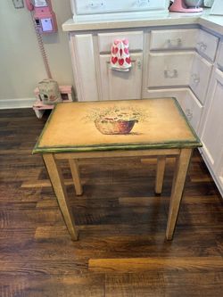 Beautiful hand-painted table.