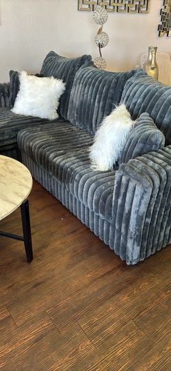Dark gray sectional