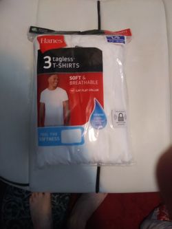 Hanes Tagless T Shirts. 3ct. 