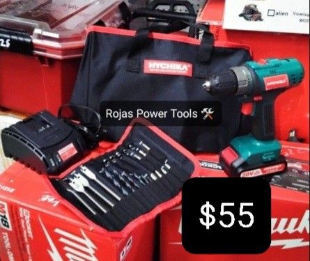MILWAUKEE HYCHICA 20V MAX 2.0AH CORDLESS DRILL/ DRIVER KIT