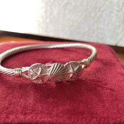 Beachcomber Cable Hook Silver 14K Gold Bracelet