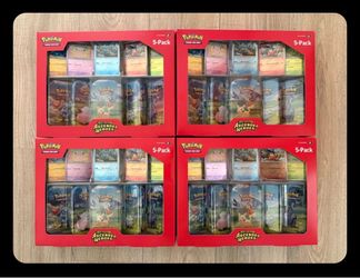 Pokémon Mega Evolution Ascended Heroes 5-Pack Tin Box x4