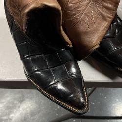 Two Pair Crocodile Boots Very Good Condition