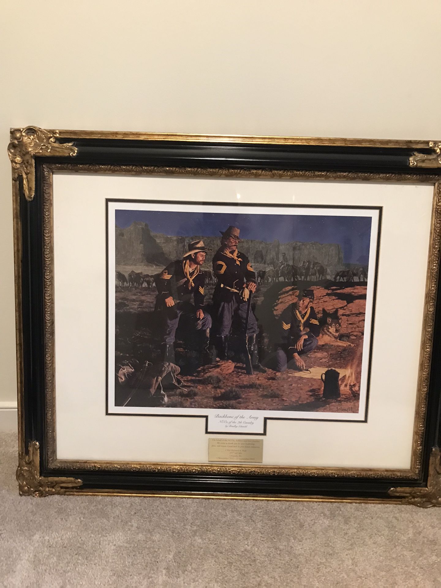 NCO’s- Backbone of the Army framed print