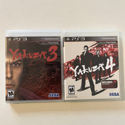 Yakuza 3&4 PlayStation 3 PS3