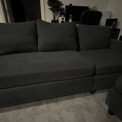76” Sofa With Ottoman