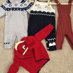 Baby Winter Knitted Clothes Lot