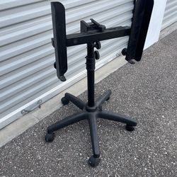 On-Stage Adjustable Studio Monitor Speaker Stand w/ Wheels