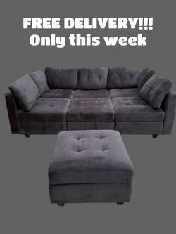 FREE DELIVERY (Modular Storage Sectional)