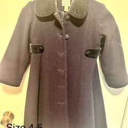 Florence Eismen Girl Coat Size 6/7