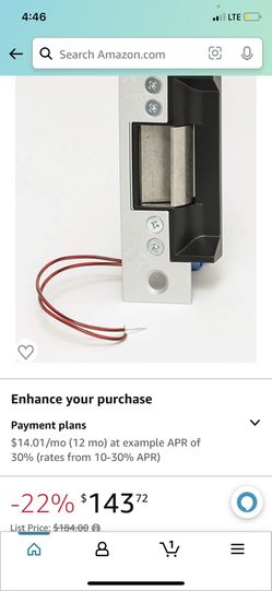 Adams Rite 7140-540-628-00 7140 540628 Electric Strike, 3" Length