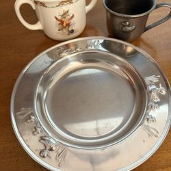 LOT Baby Plate and Cups ALL FOR 