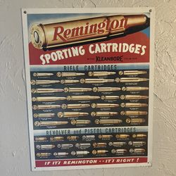 Remington Metal Bullet Sign 