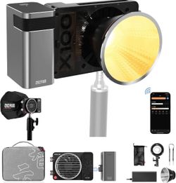 Zhiyun Molus X100 RGB Pro w/Upgraded Version Handle Battery Bowens Mount Video Light