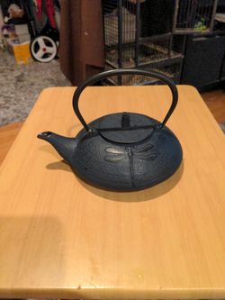Cast Iron Teapot Enameled Inside