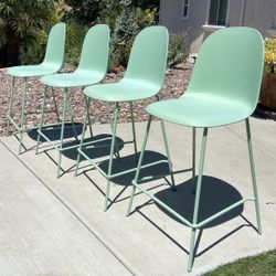 Set of 4 Minimalist 26” Bar Stools 