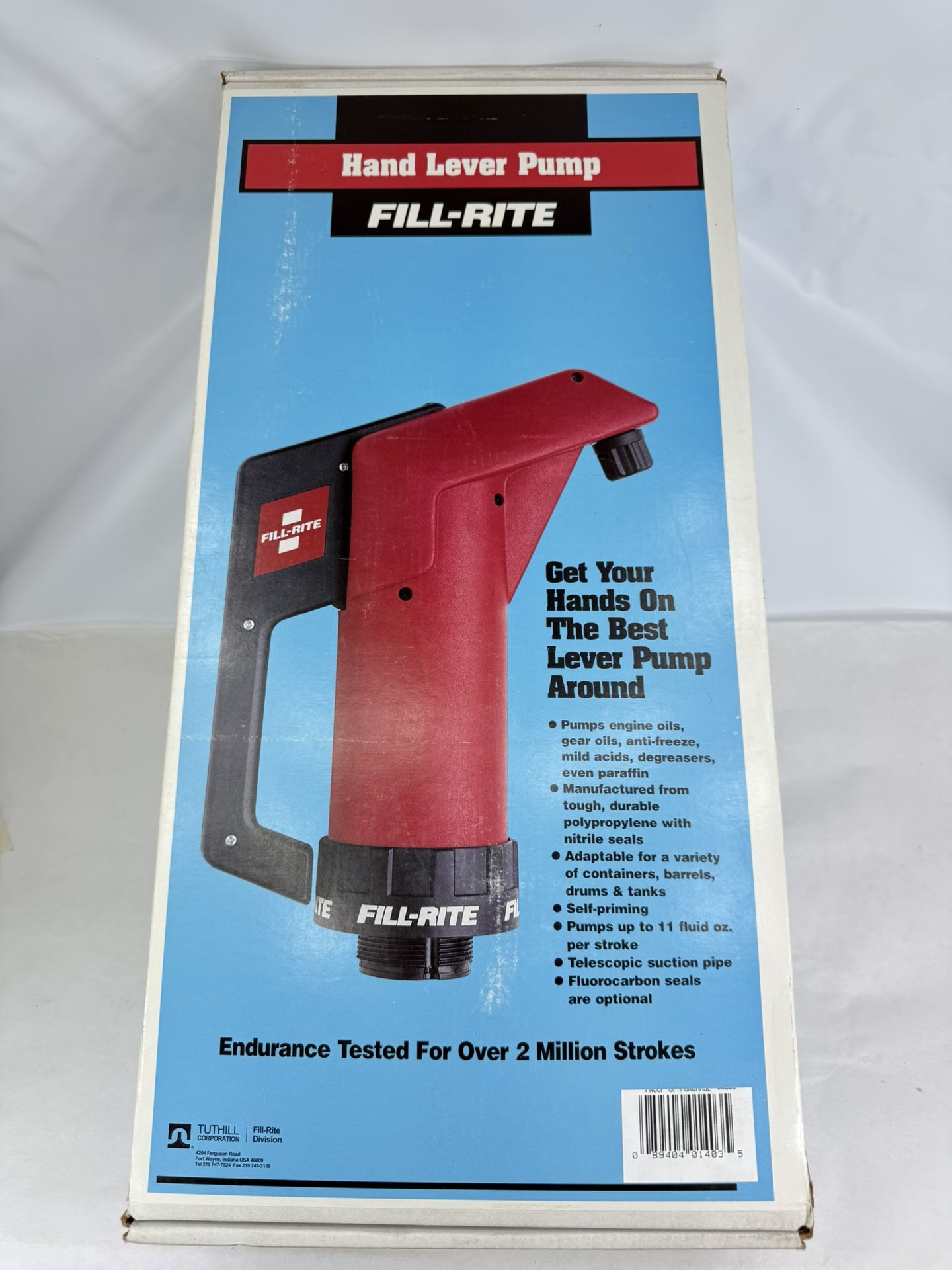 Fill-Rite Fr20 Hand Operated Drum Lever Transfer Oil Pump