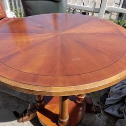 Vintage  Elegant Round Pub Table With Claw Feet 