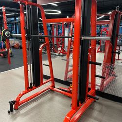 Smith Machine With Pull Up And Landmine Attachment 