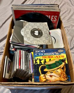 Vintage record collection