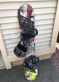 Rome snowboard and boots
