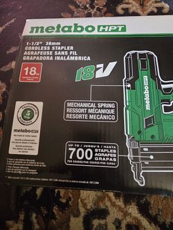 METABO, 18 GA, CORDLESS NAILER NEW ,NEVER OPENED 