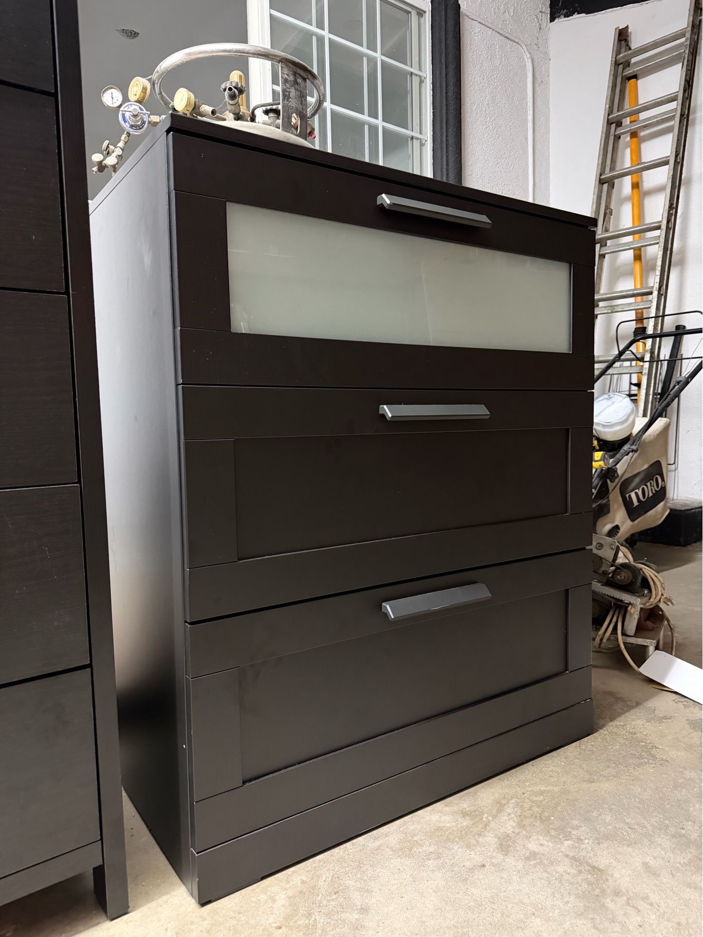 Black IKEA Dresser 3 Big Jumbo Drawers Cajonera BRAND NEW