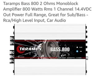 Taramps 800 Mono Amp
