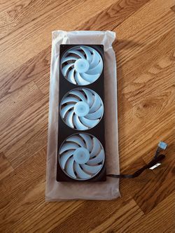 NZXT F360 RGB Core - 360mm Single-Frame Fan Unit with 3 x 120mm RGB Fans - Speed & Lighting Control