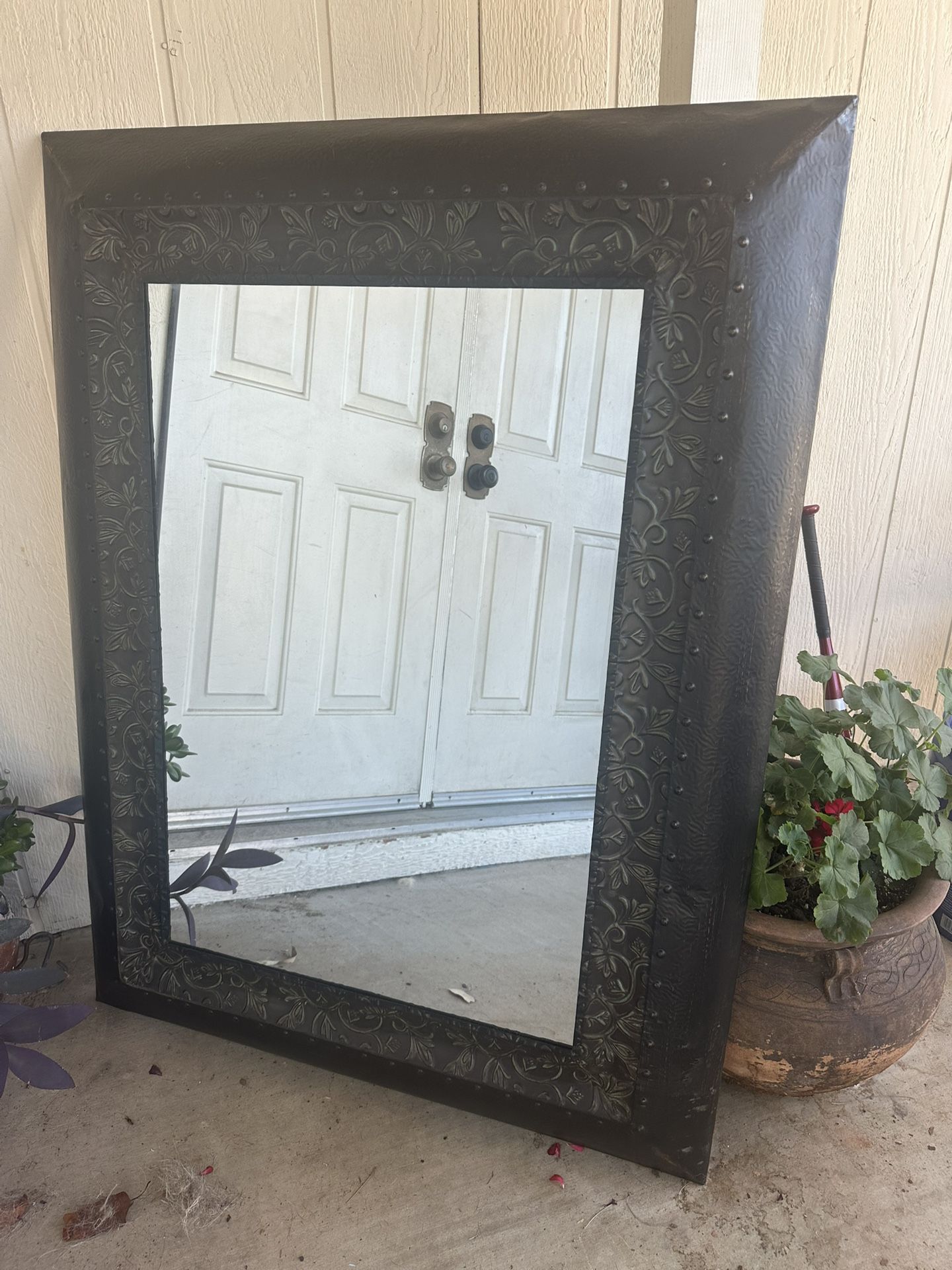 3x4 Metal Mirror $25