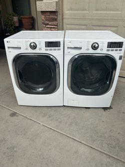 LG washer, and electric dryer
