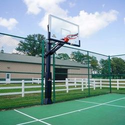 Goalrilla 54 inch in ground basketball hoop, adjustable basketball court 