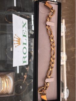Cuban link bracelet 14k