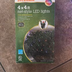 4x4 ft multi-color net-style LED lights. 