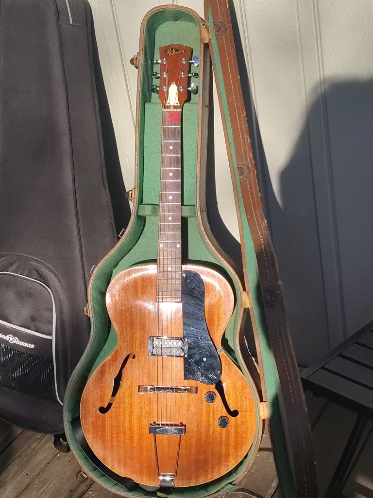 My Grandpa's Amazing 1949 Gibson L48 Archtop Acoustic Made Electric With Original Case All Mint