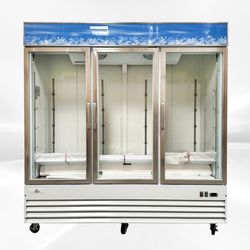 3 glass door Merchandiser Cooler Refrigerator NSF SG1.9L3
