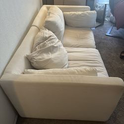 Westelm Vanilla Linen Couch