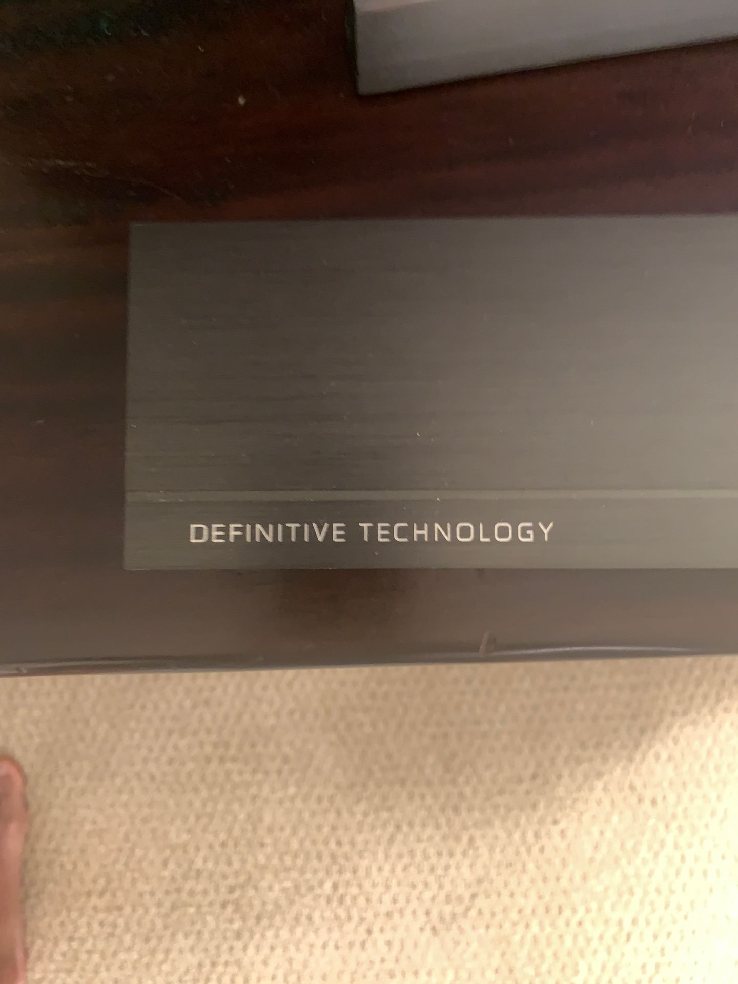 Definitive Technology sound bar with sub woofer