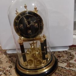 Beautiful Schatz Vintage Mantel Clock In Working Condition..