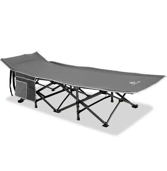 ALPHA CAMP Camping Cots for Adults Oversized Folding Sleeping Cot With Carry Bag