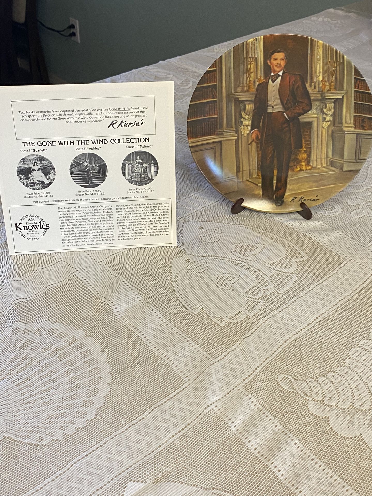 Clark Gable Plate