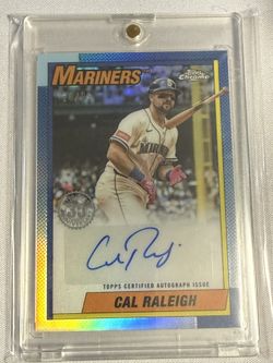 🔥 FOR SALE: 2025 Topps Cal Raleigh 1990 Topps Auto /99 – Color Match! 🔥