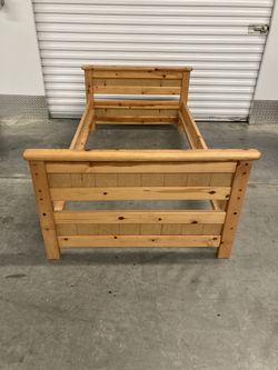 Solid Wood Twin Size Bed Frame 